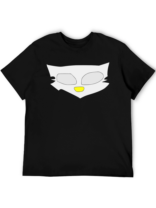 Abstract Owl Graphic Tee - Soft Cotton Blend