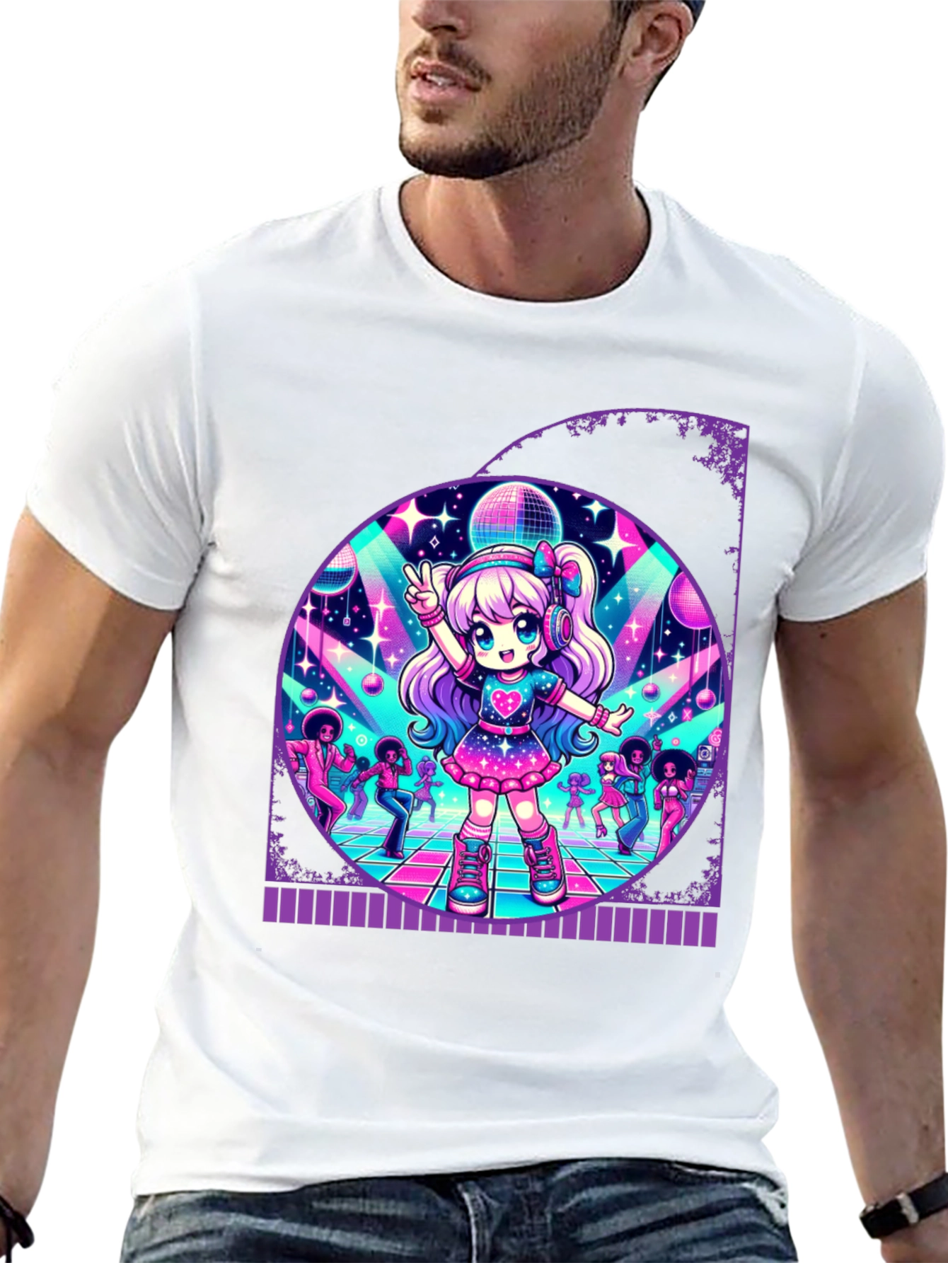 Retro Anime Disco T-Shirt