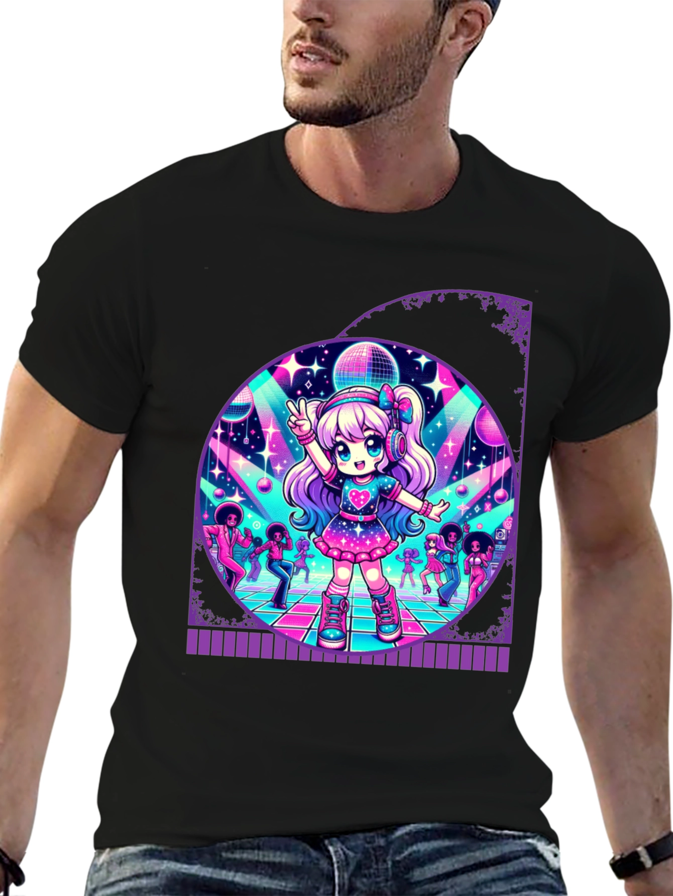 Retro Anime Disco T-Shirt