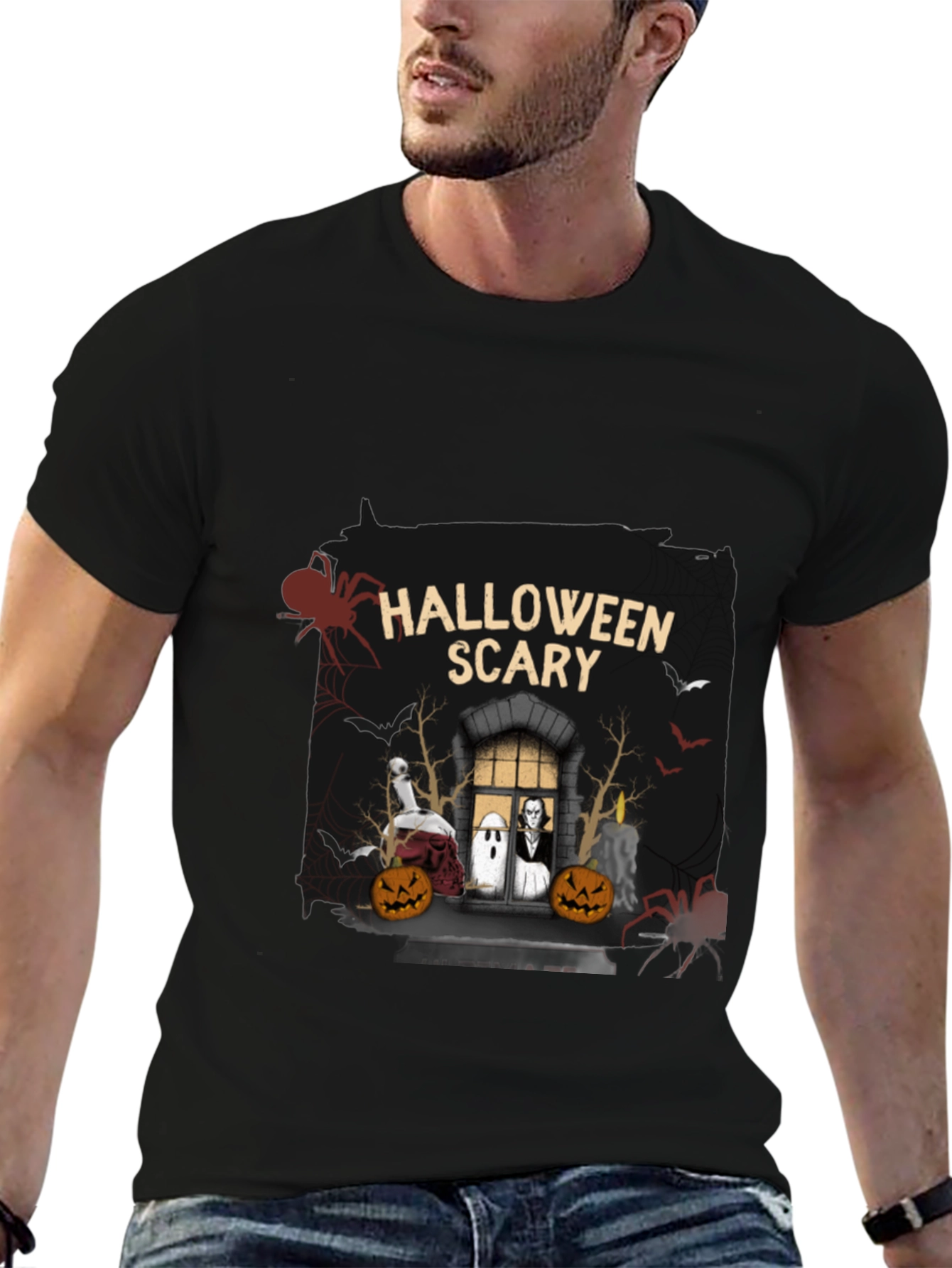Halloween Scary Graphic T-Shirt