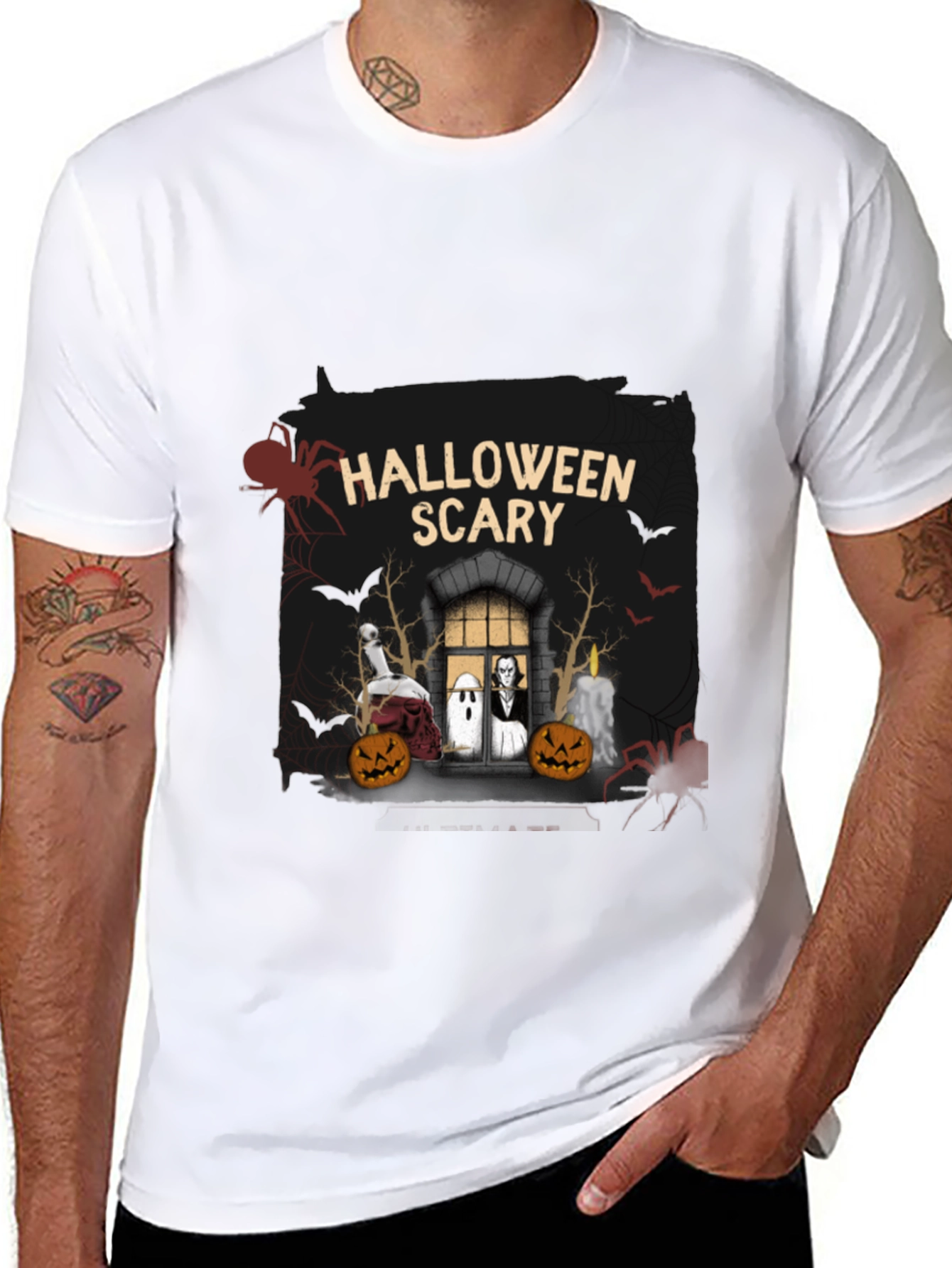 Halloween Scary Graphic T-Shirt