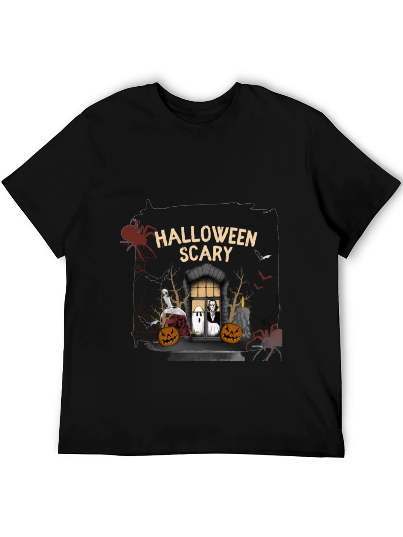 Halloween Scary Graphic T-Shirt