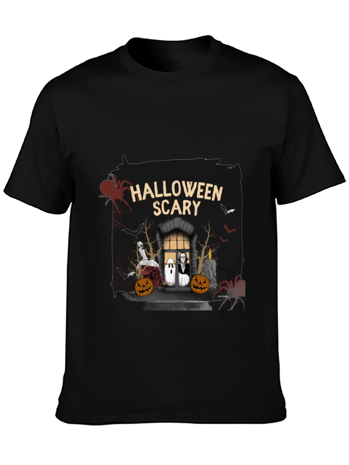 Halloween Scary Graphic T-Shirt