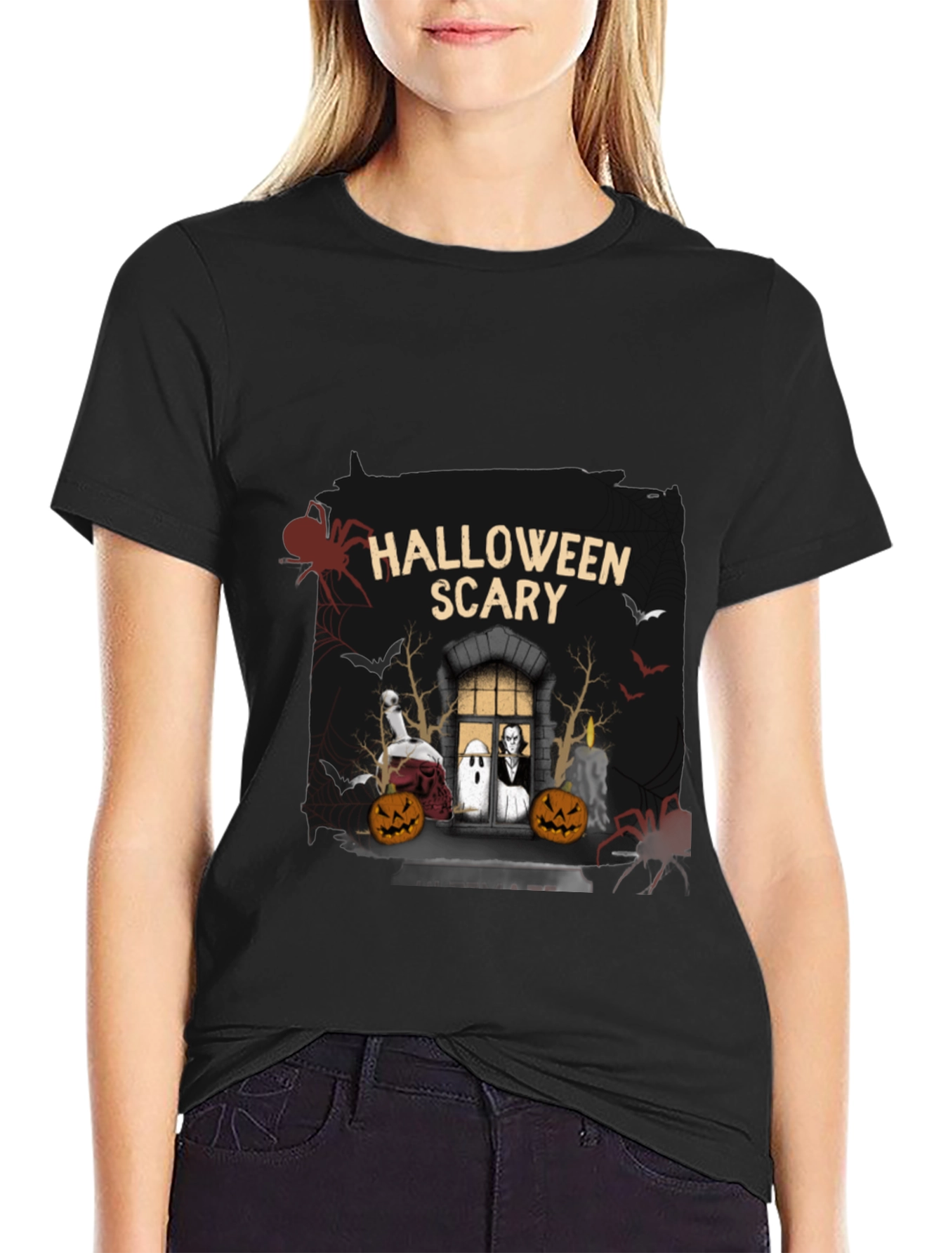 Halloween Scary Graphic T-Shirt