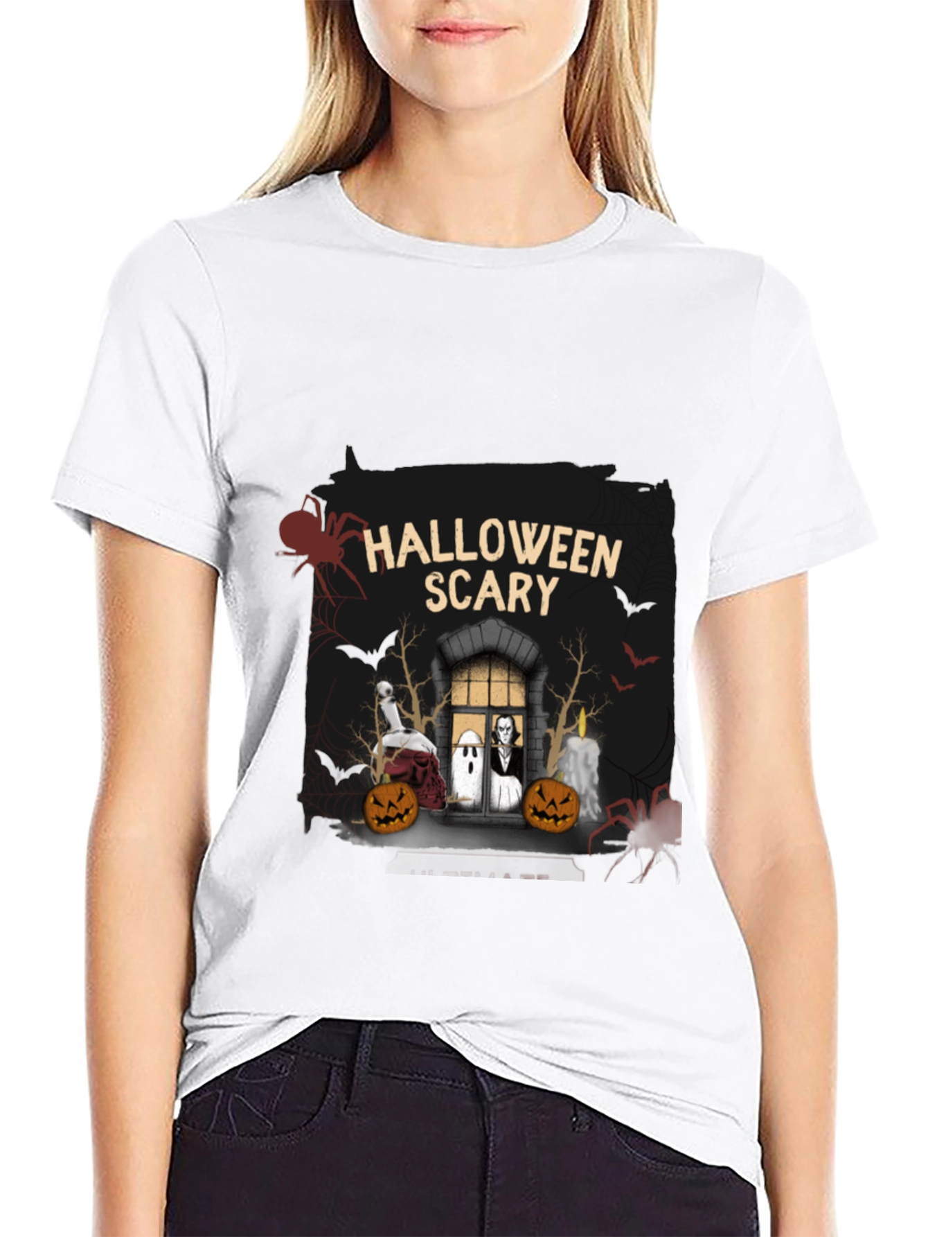 Halloween Scary Graphic T-Shirt
