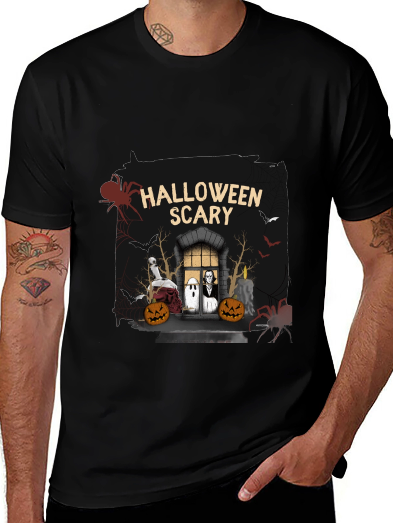 Halloween Scary Graphic T-Shirt