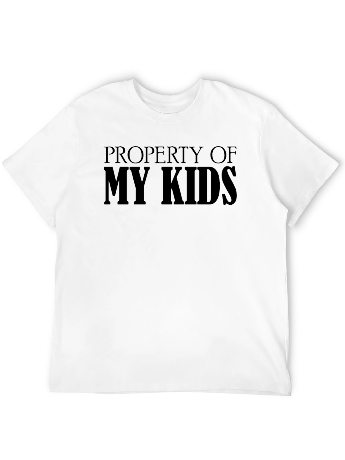 Property of My Kids Black Graphic T-Shirt