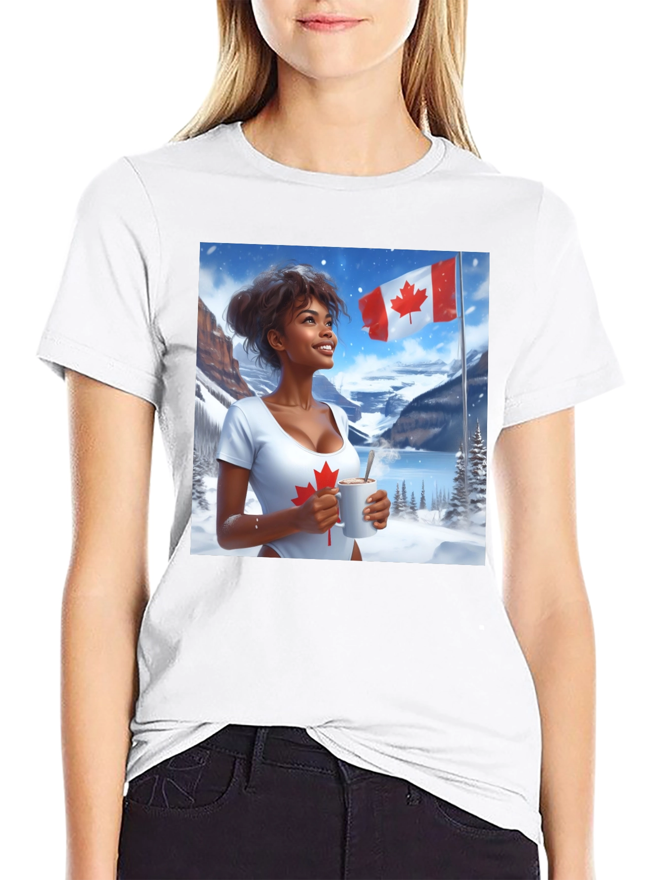 Canadian Pride T-Shirt - Winter Scene