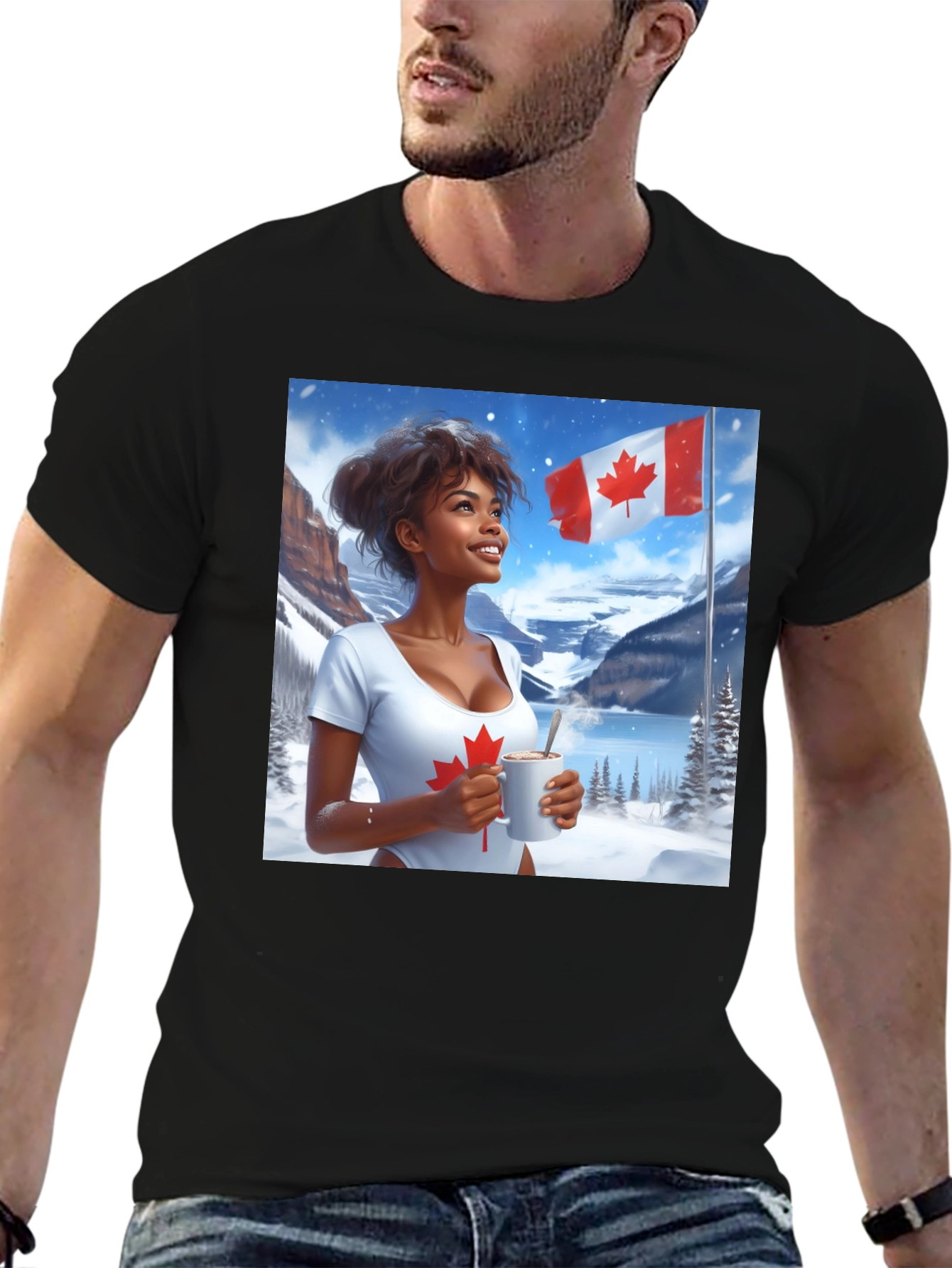 Canadian Pride T-Shirt - Winter Scene