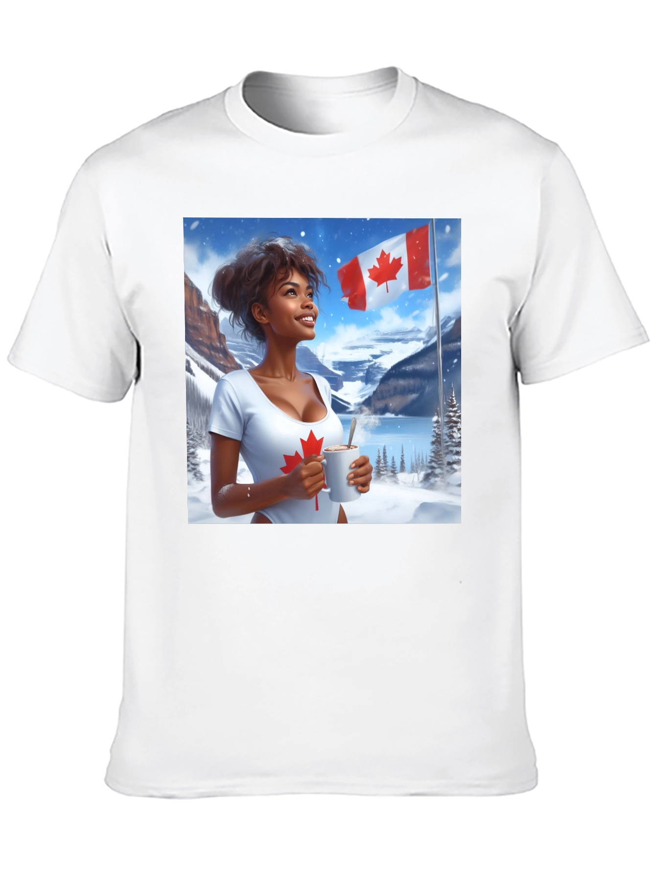 Canadian Pride T-Shirt - Winter Scene