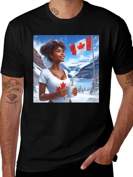 Canadian Pride T-Shirt - Winter Scene