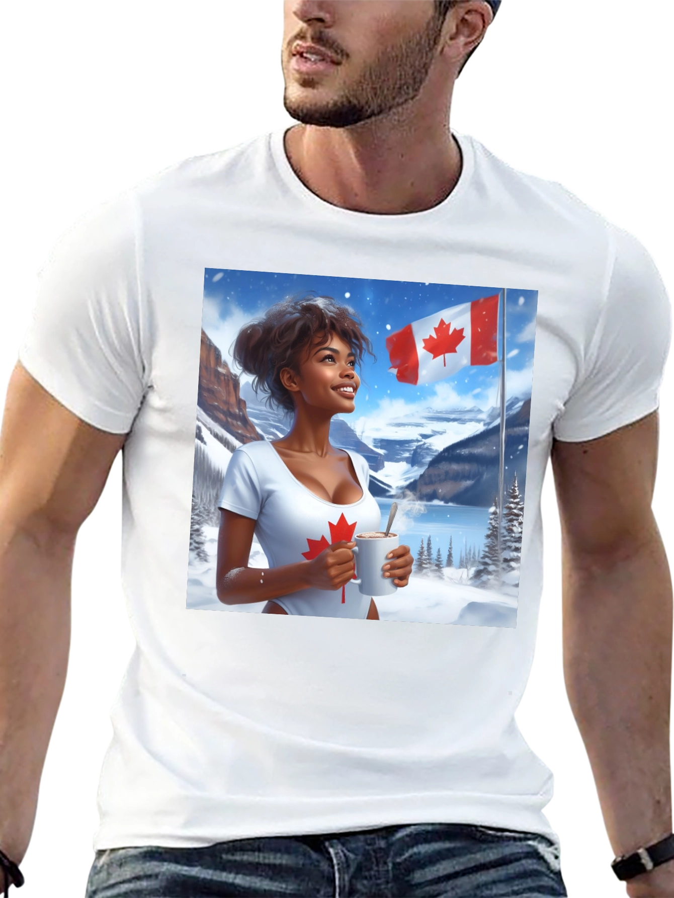 Canadian Pride T-Shirt - Winter Scene