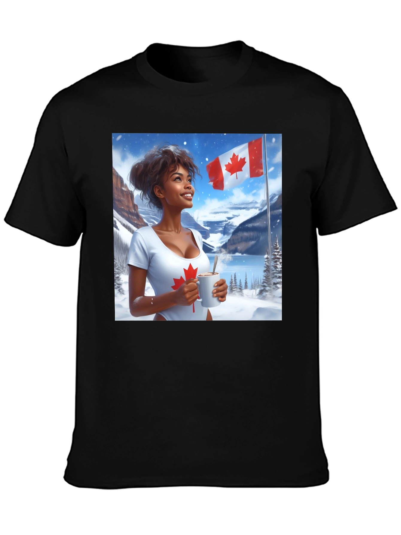 Canadian Pride T-Shirt - Winter Scene