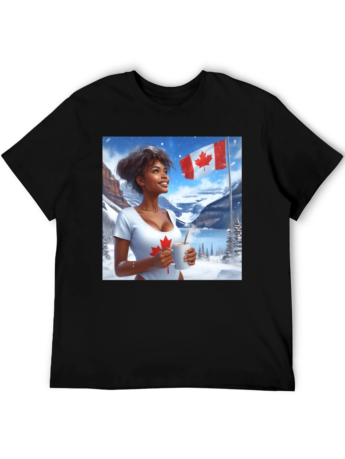 Canadian Pride T-Shirt - Winter Scene