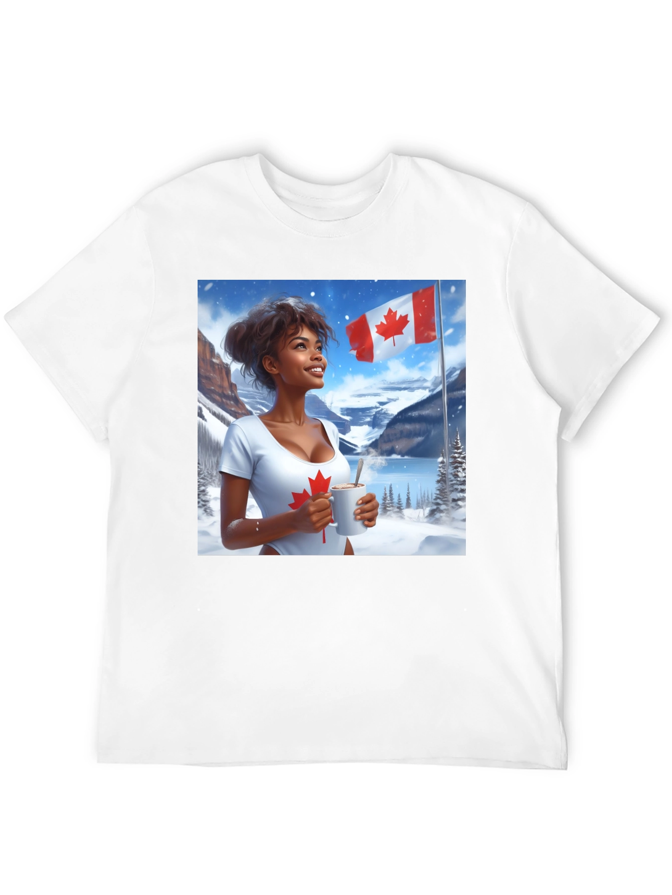 Canadian Pride T-Shirt - Winter Scene