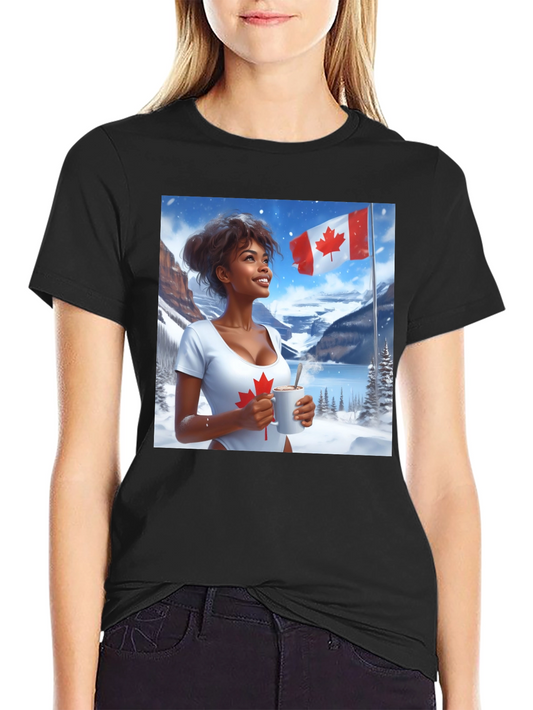 Canadian Pride T-Shirt - Winter Scene