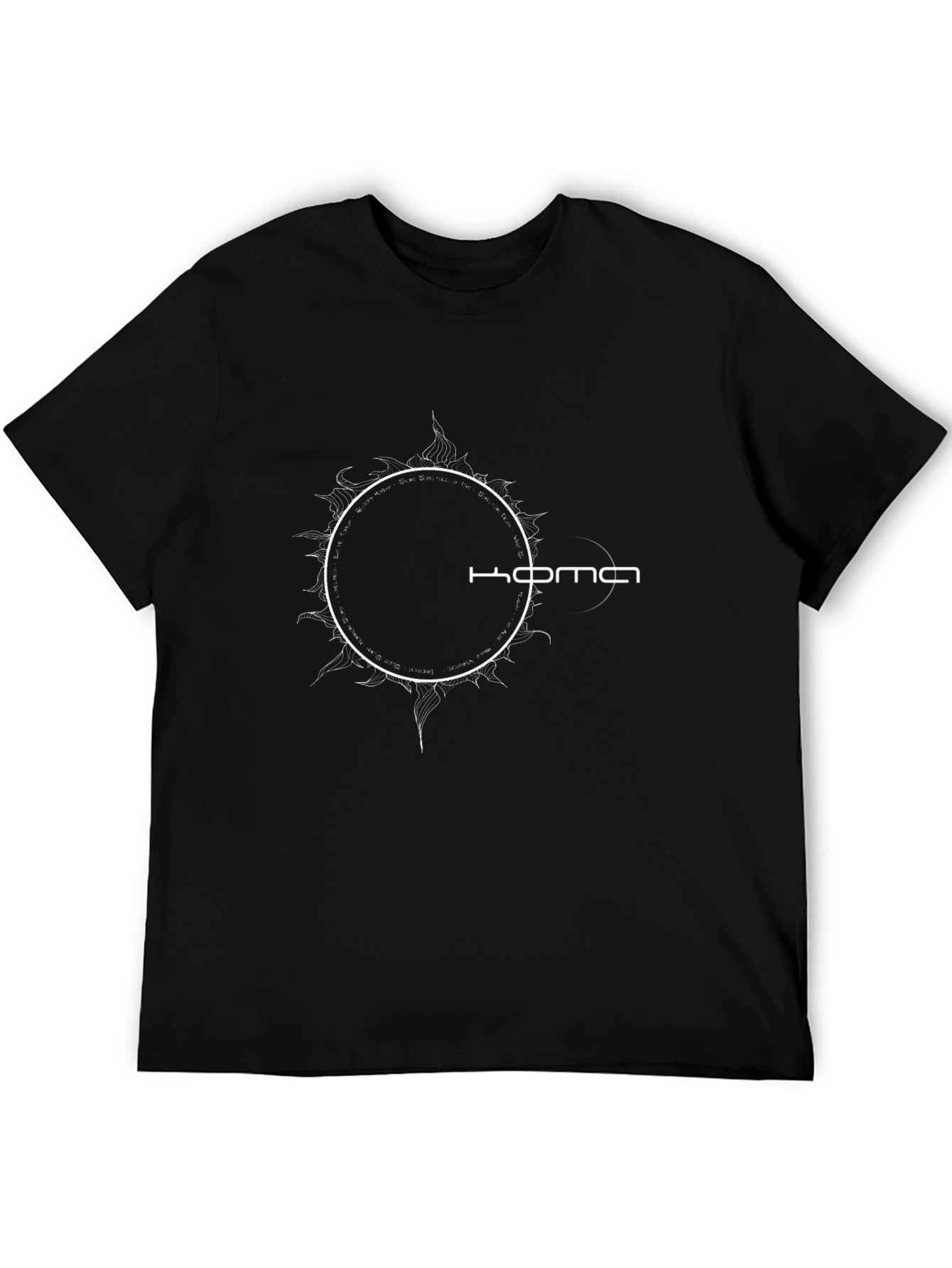 Koma Circle Graphic Black T-Shirt