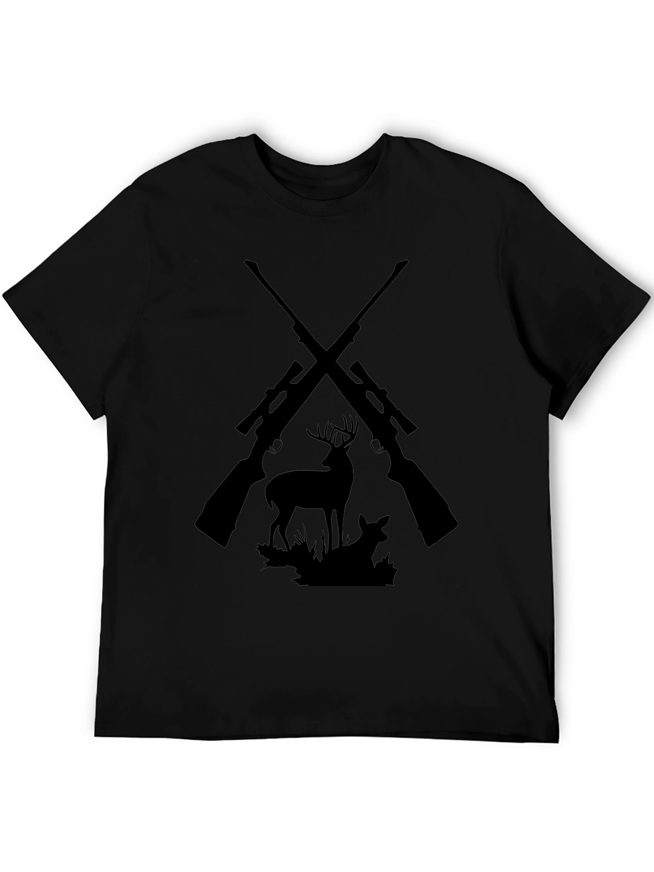 Hunting Graphic Tee - Deer & Rifles