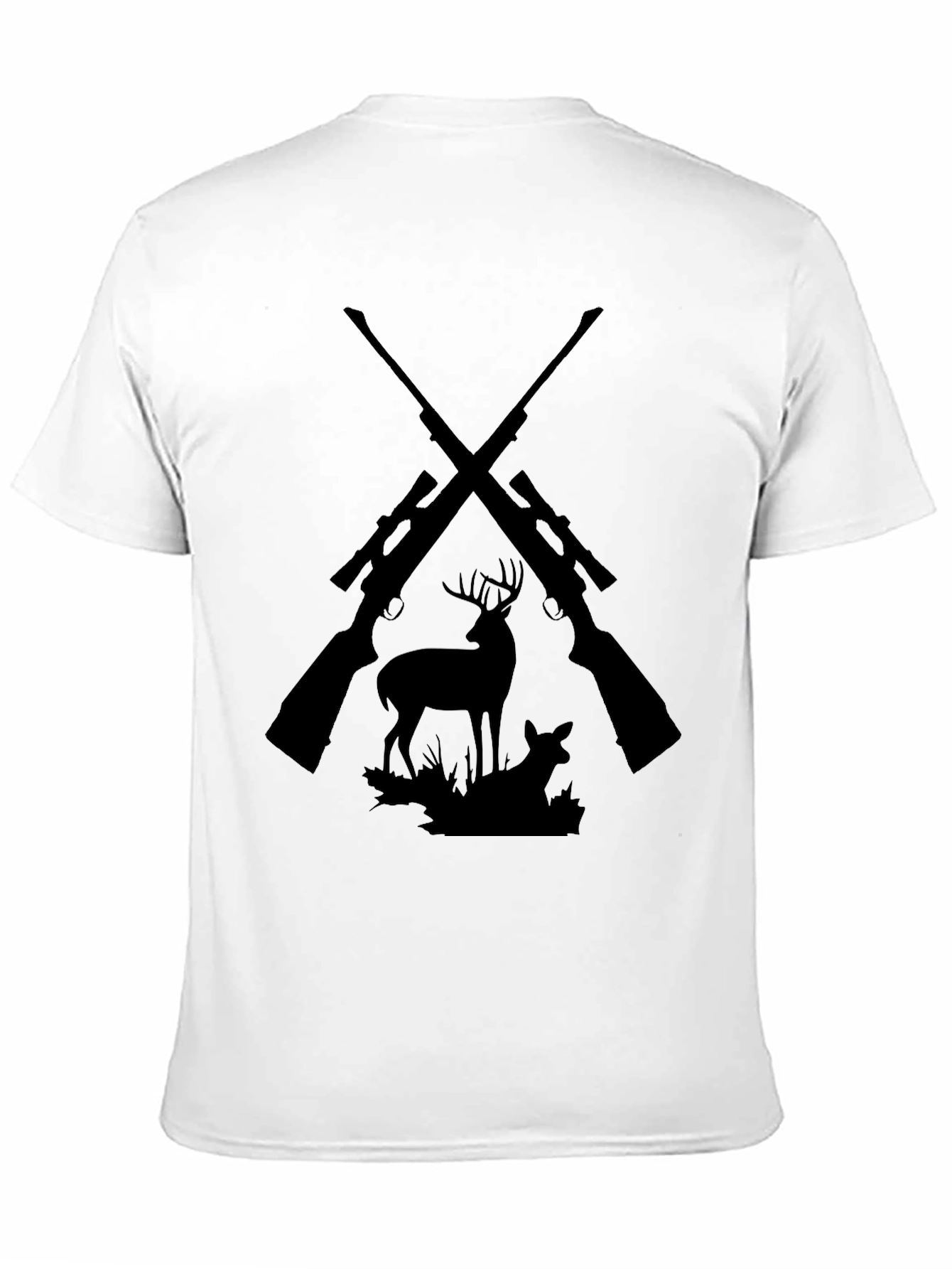 Hunting Graphic Tee - Deer & Rifles