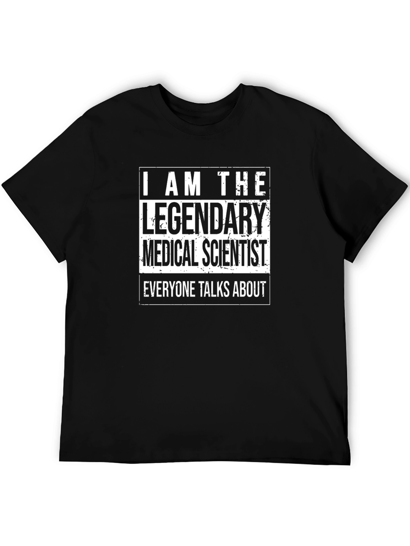 Legendary Medical Scientist Graphic Tee - Black Cotton
