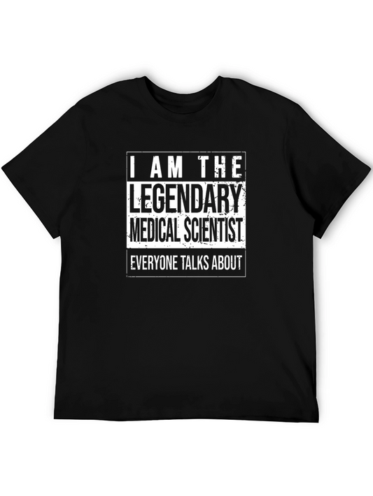 Legendary Medical Scientist Graphic Tee - Black Cotton