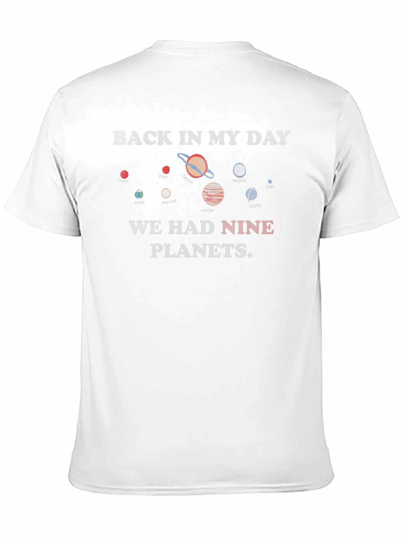 Nine Planets T-Shirt - Retro Space Tee