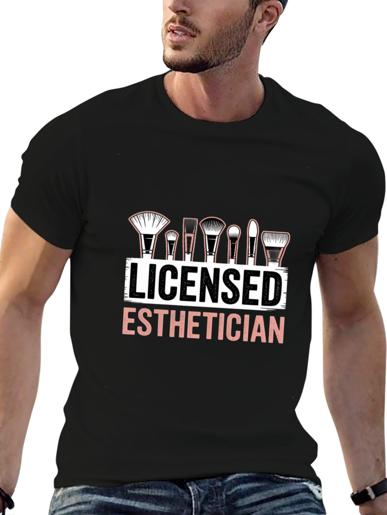 Licensed Esthetician T-Shirt Makeup Artist Cosmetology Tee
