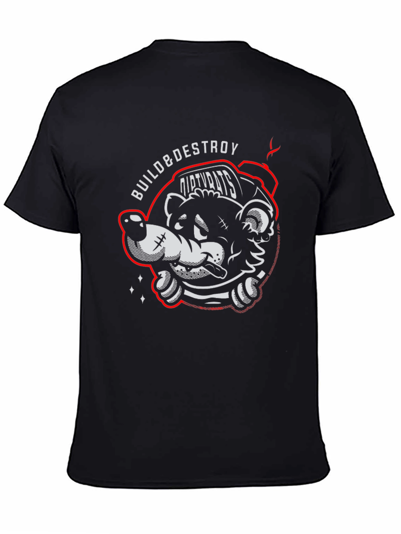 Build & Destroy Dirty Rats Graphic T-Shirt