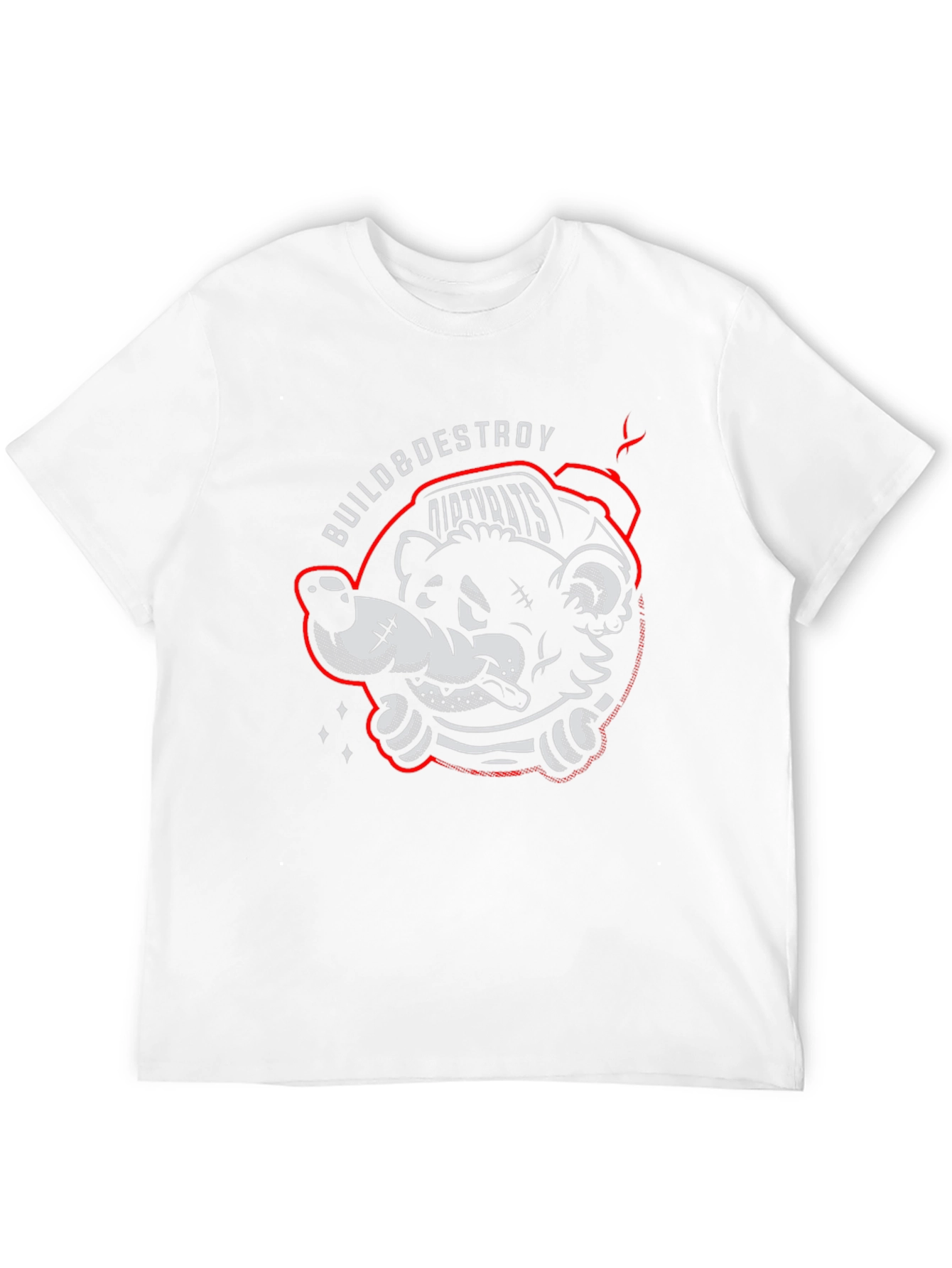 Build & Destroy Dirty Rats Graphic T-Shirt