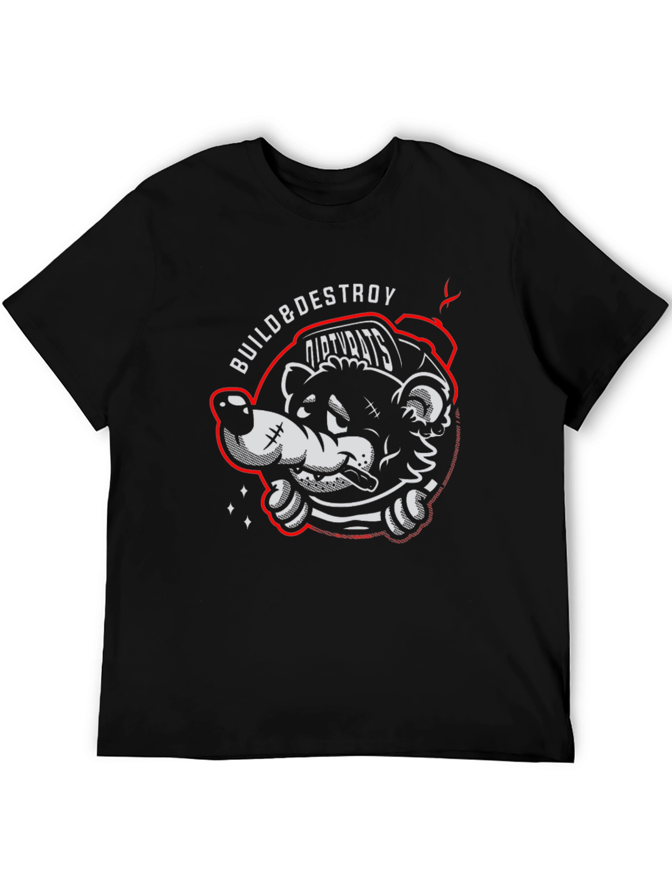 Build & Destroy Dirty Rats Graphic T-Shirt