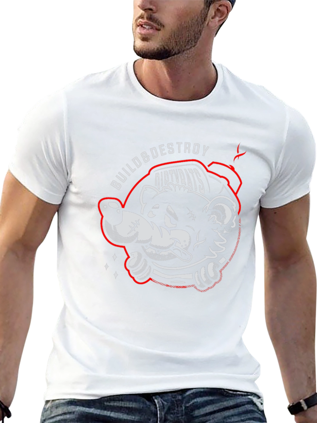 Build & Destroy Dirty Rats Graphic T-Shirt