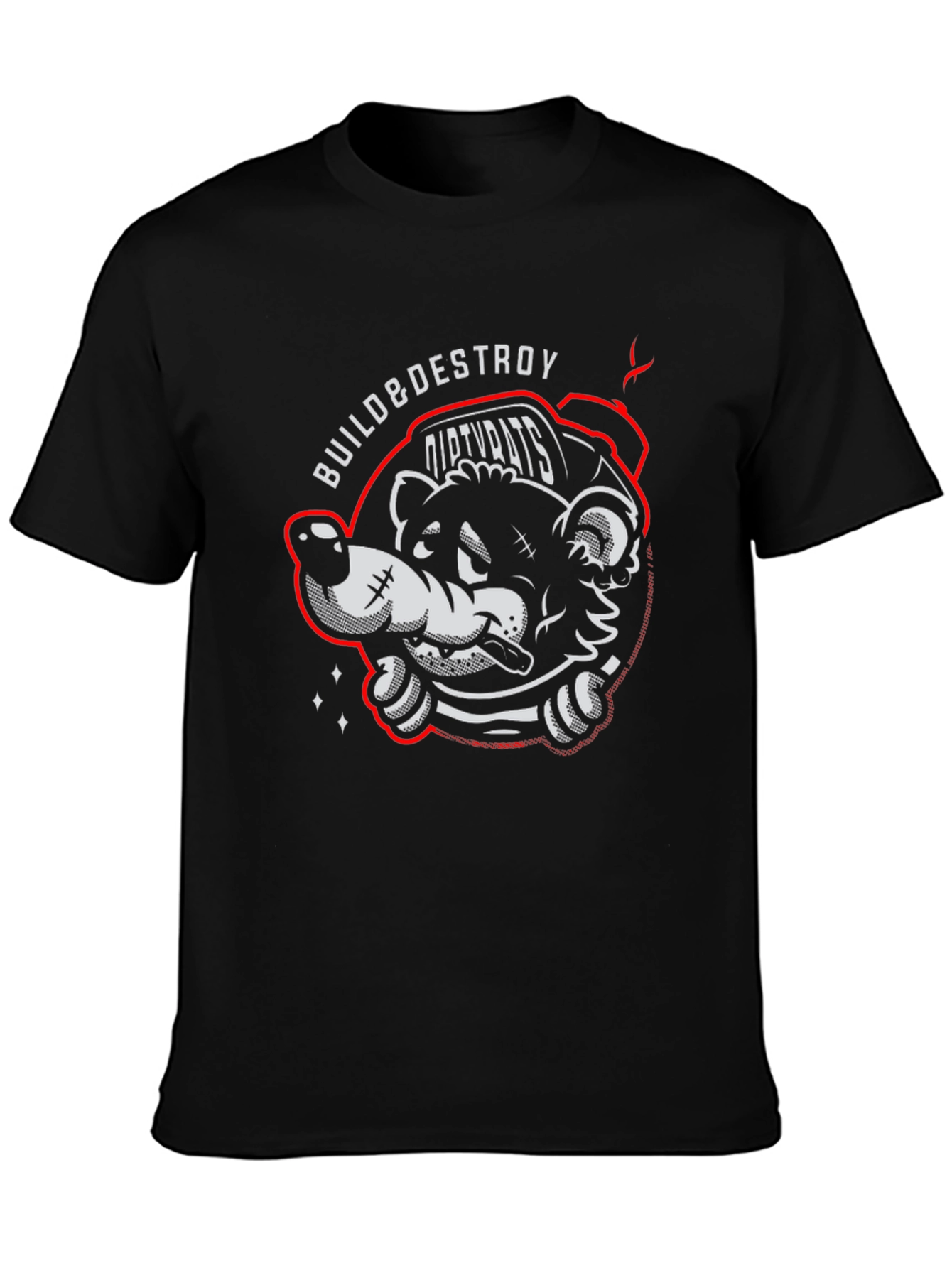 Build & Destroy Dirty Rats Graphic T-Shirt