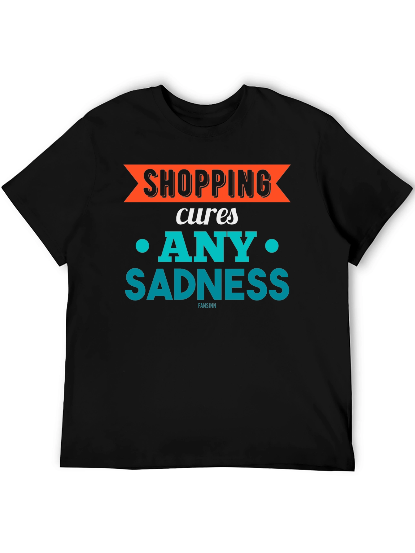 Shopping Cures Sadness Graphic T-Shirt