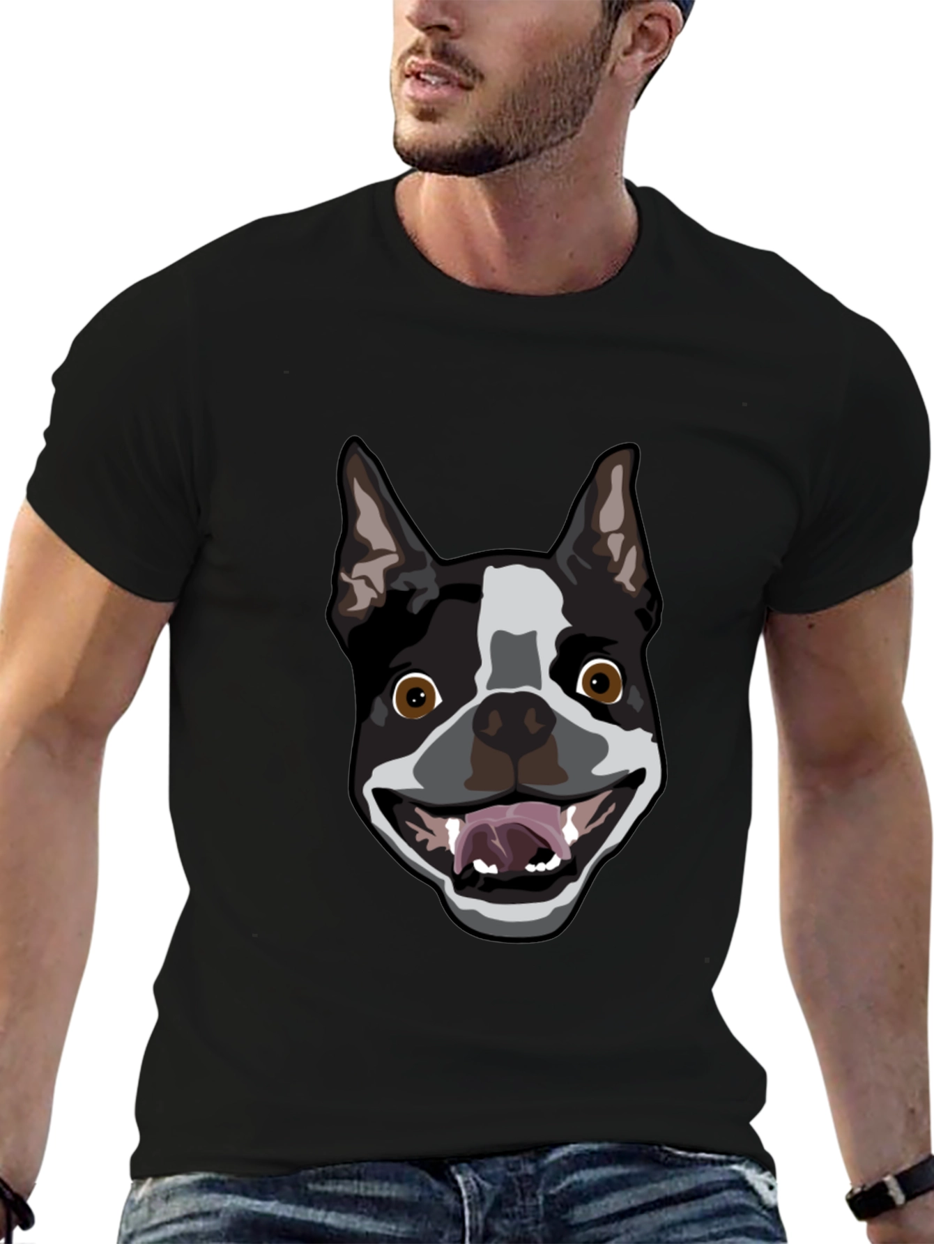 Boston Terrier Dog Graphic T-Shirt