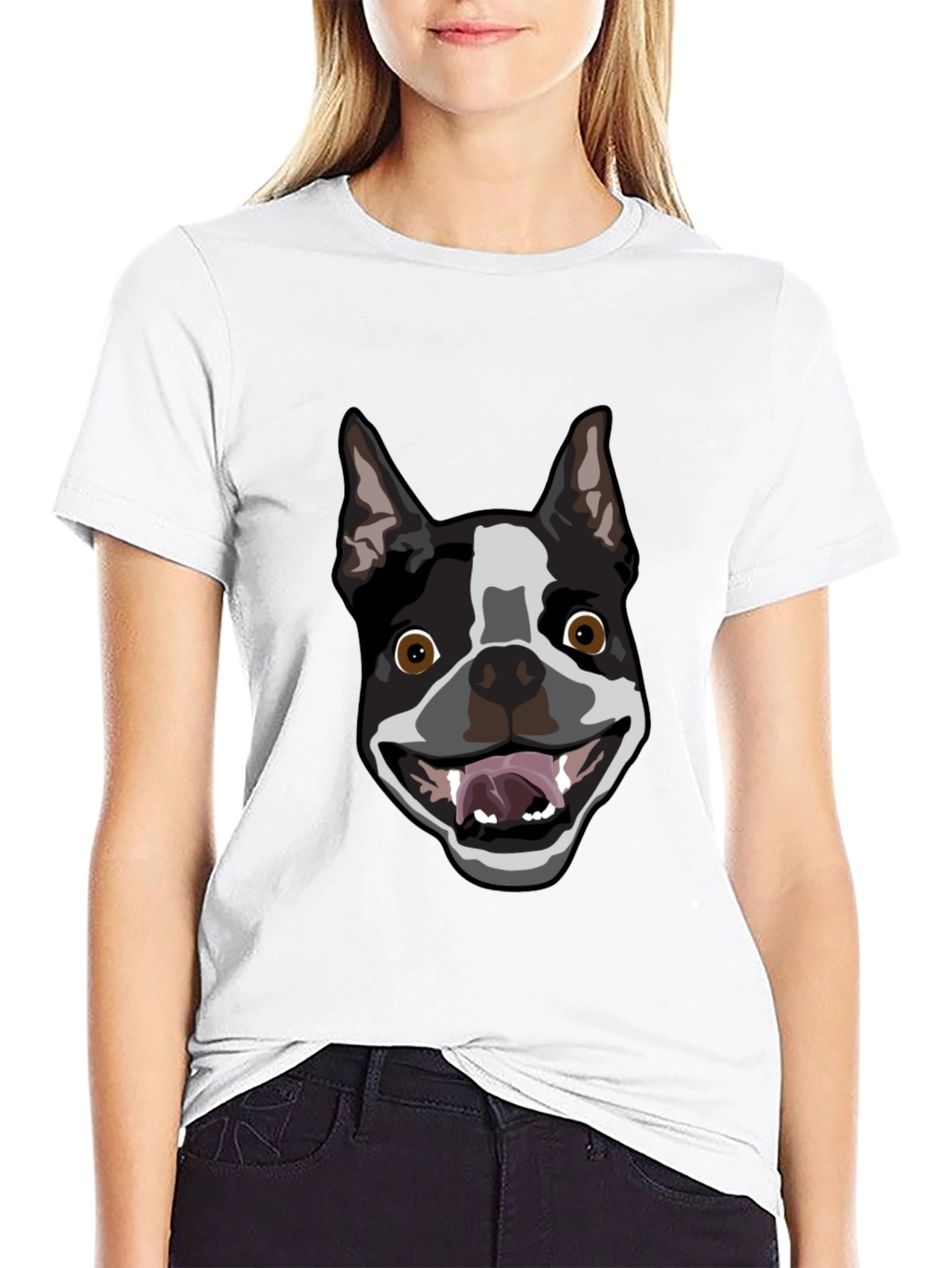 Boston Terrier Dog Graphic T-Shirt