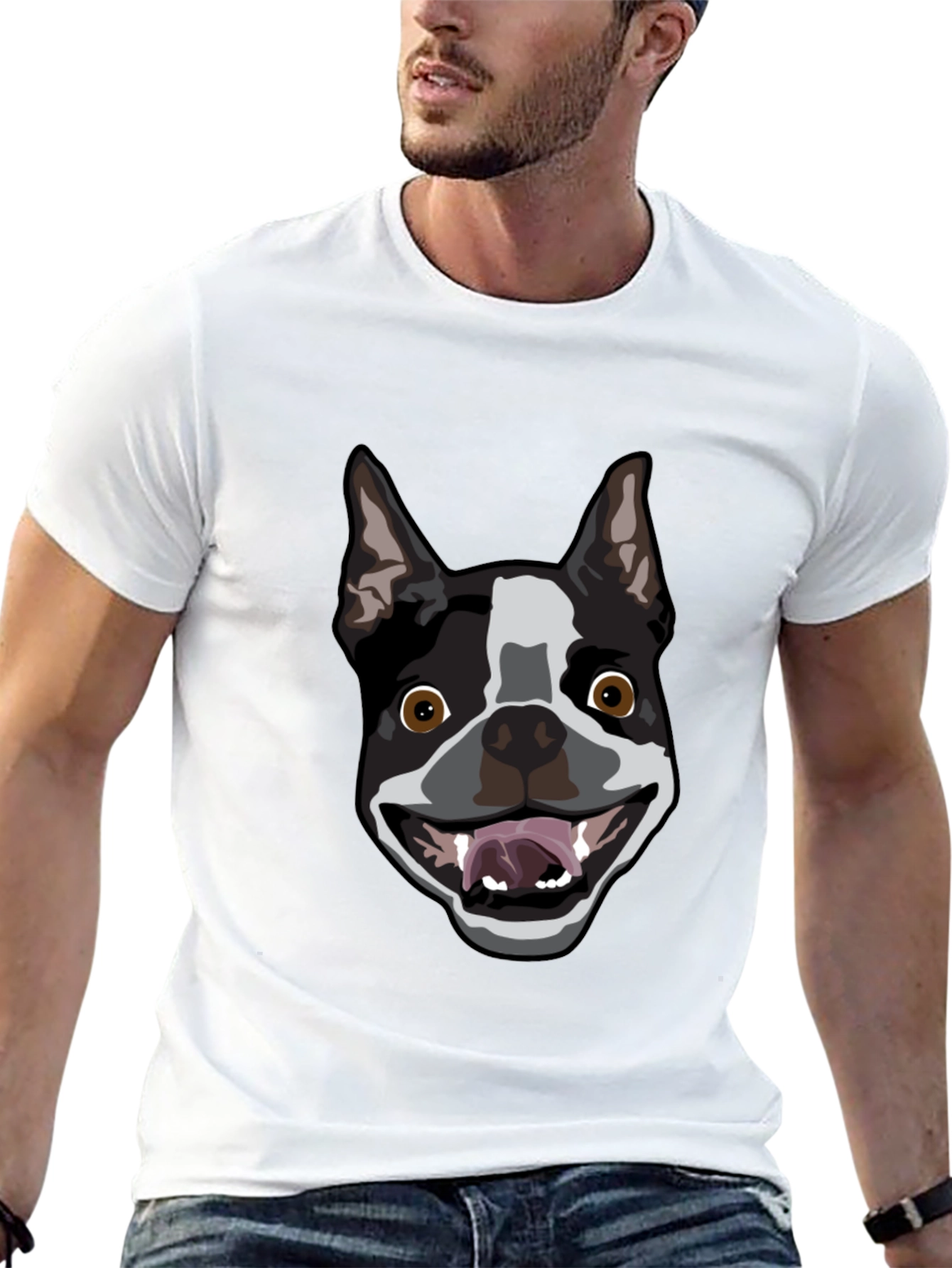 Boston Terrier Dog Graphic T-Shirt