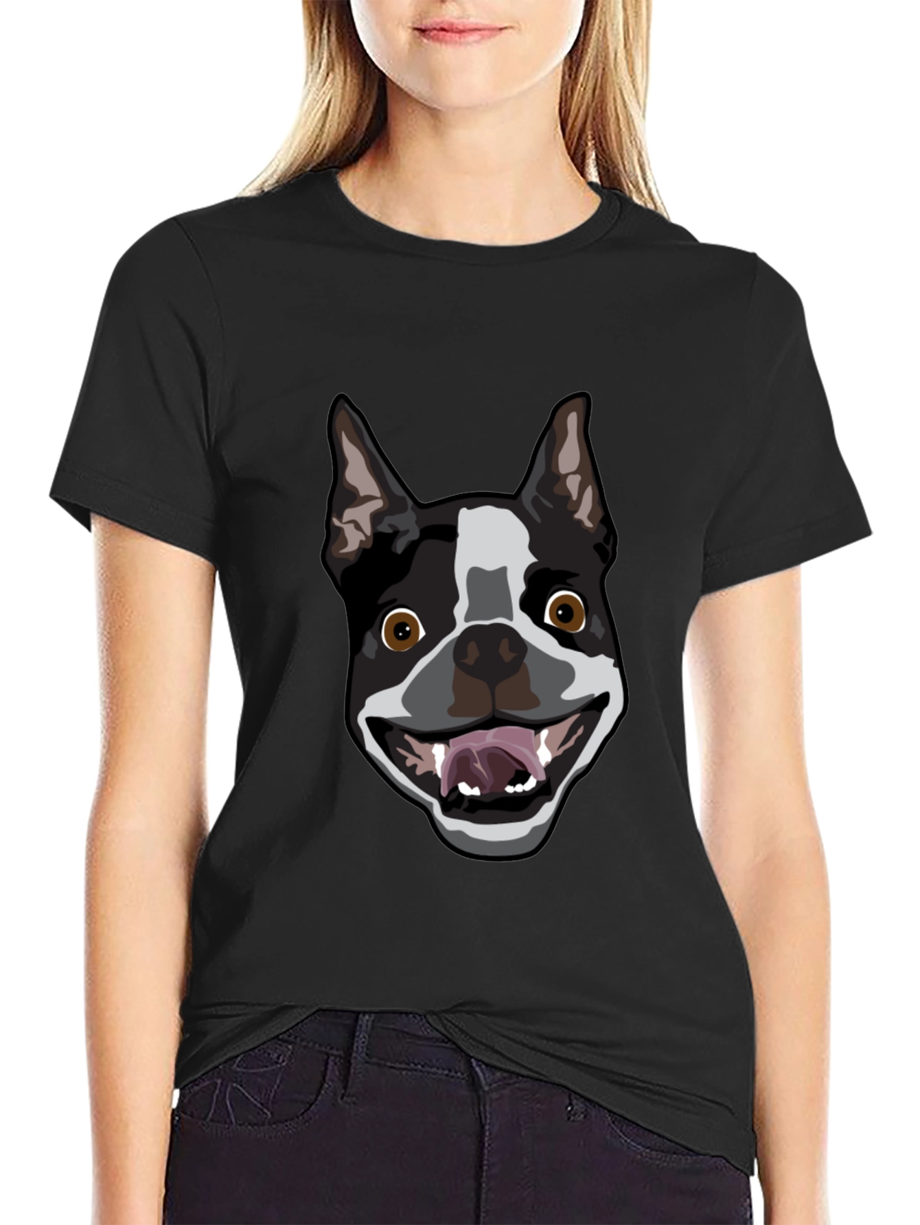 Boston Terrier Dog Graphic T-Shirt