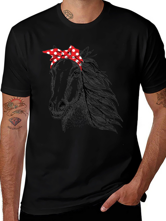 Horse with Bandana Graphic Tee