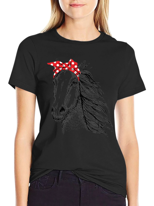 Horse with Bandana Graphic Tee