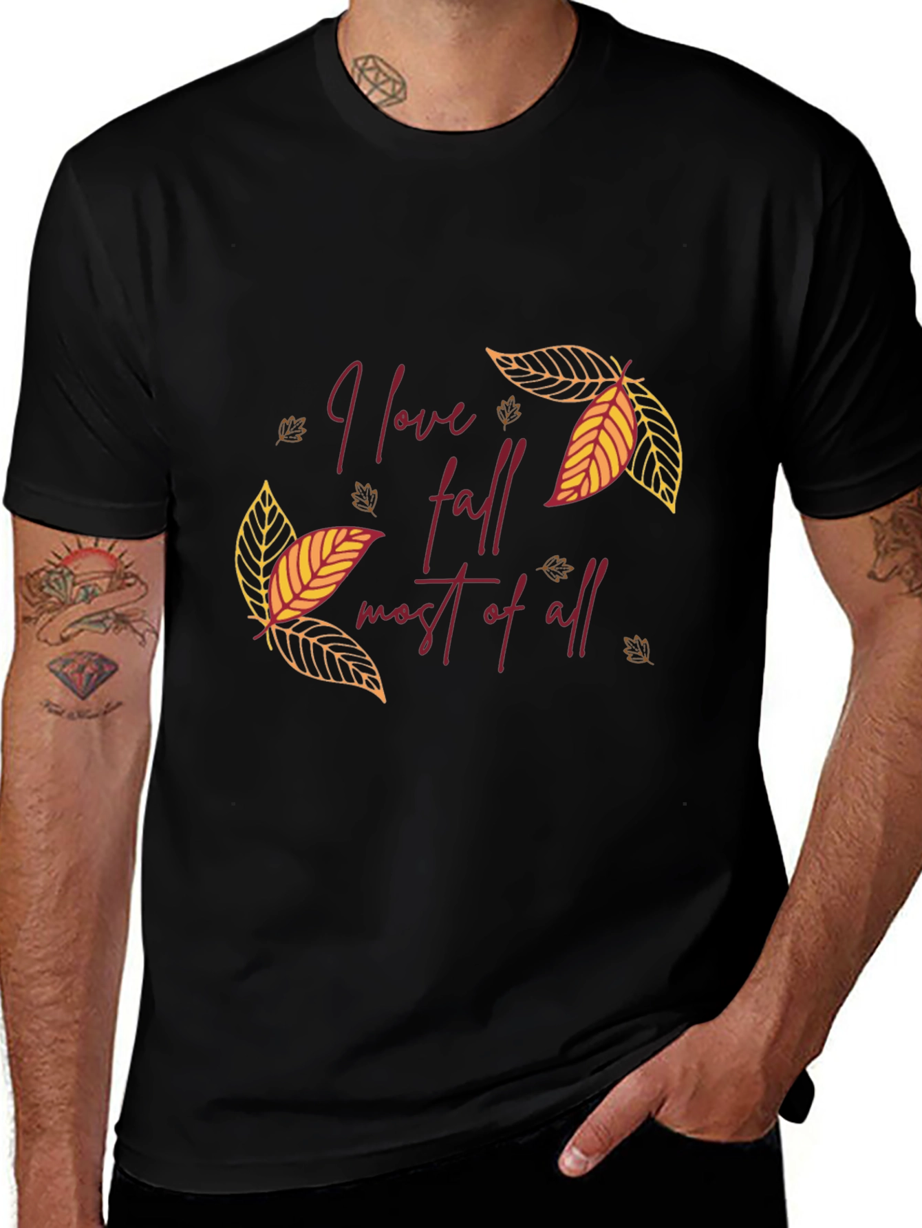 I Love Fall Most of All T-Shirt