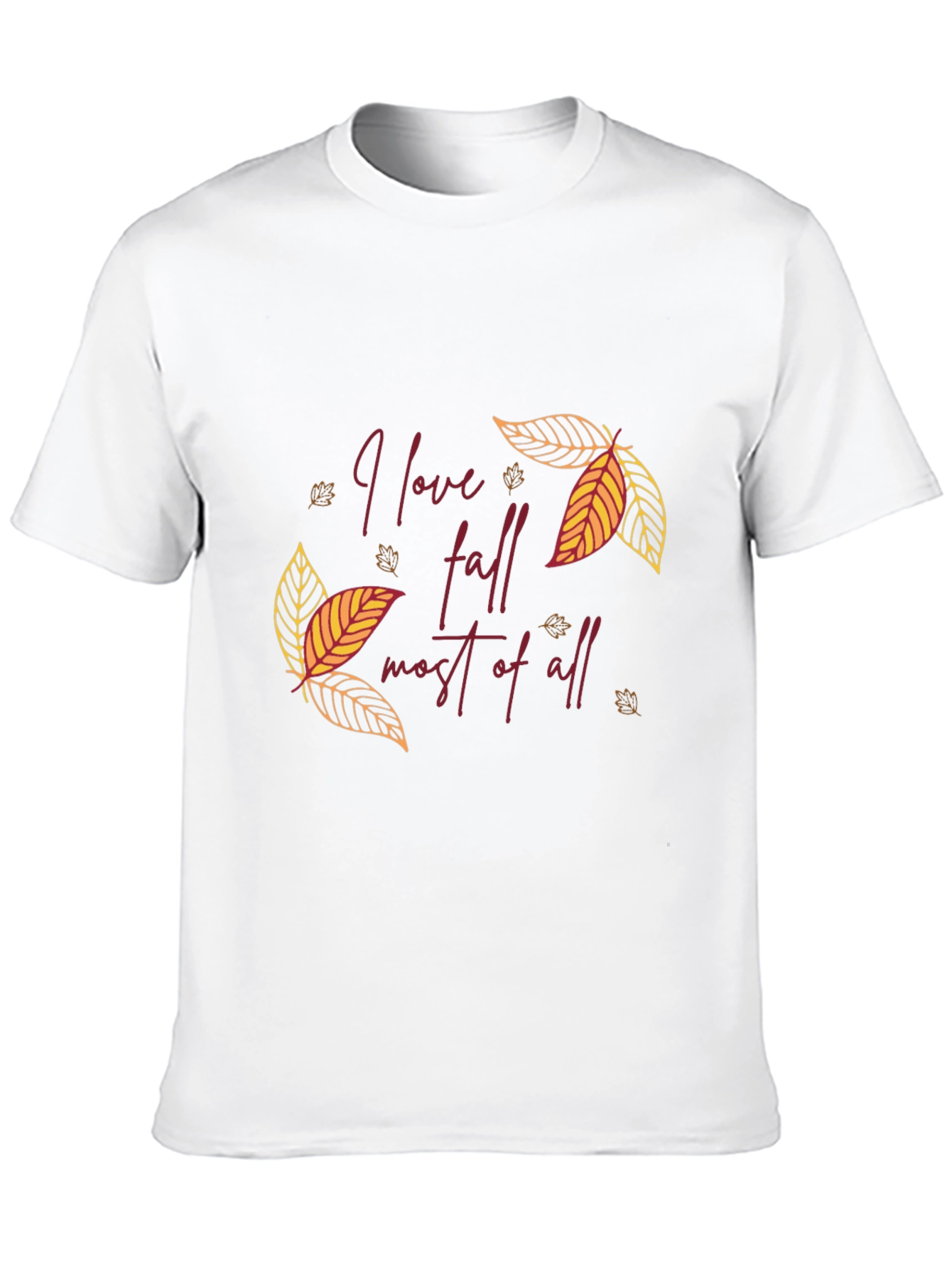 I Love Fall Most of All T-Shirt