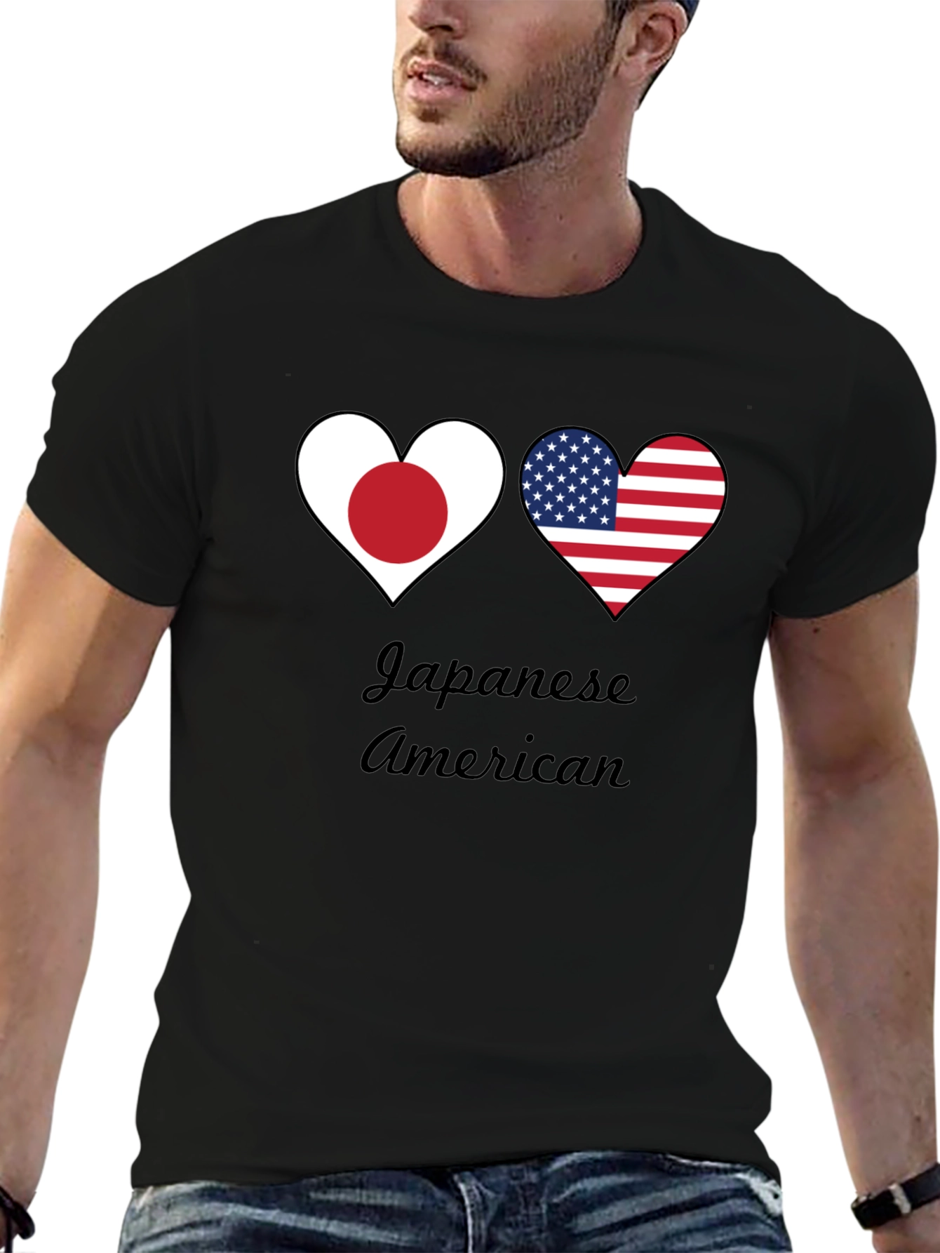 Japanese American Heart Flag T-Shirt