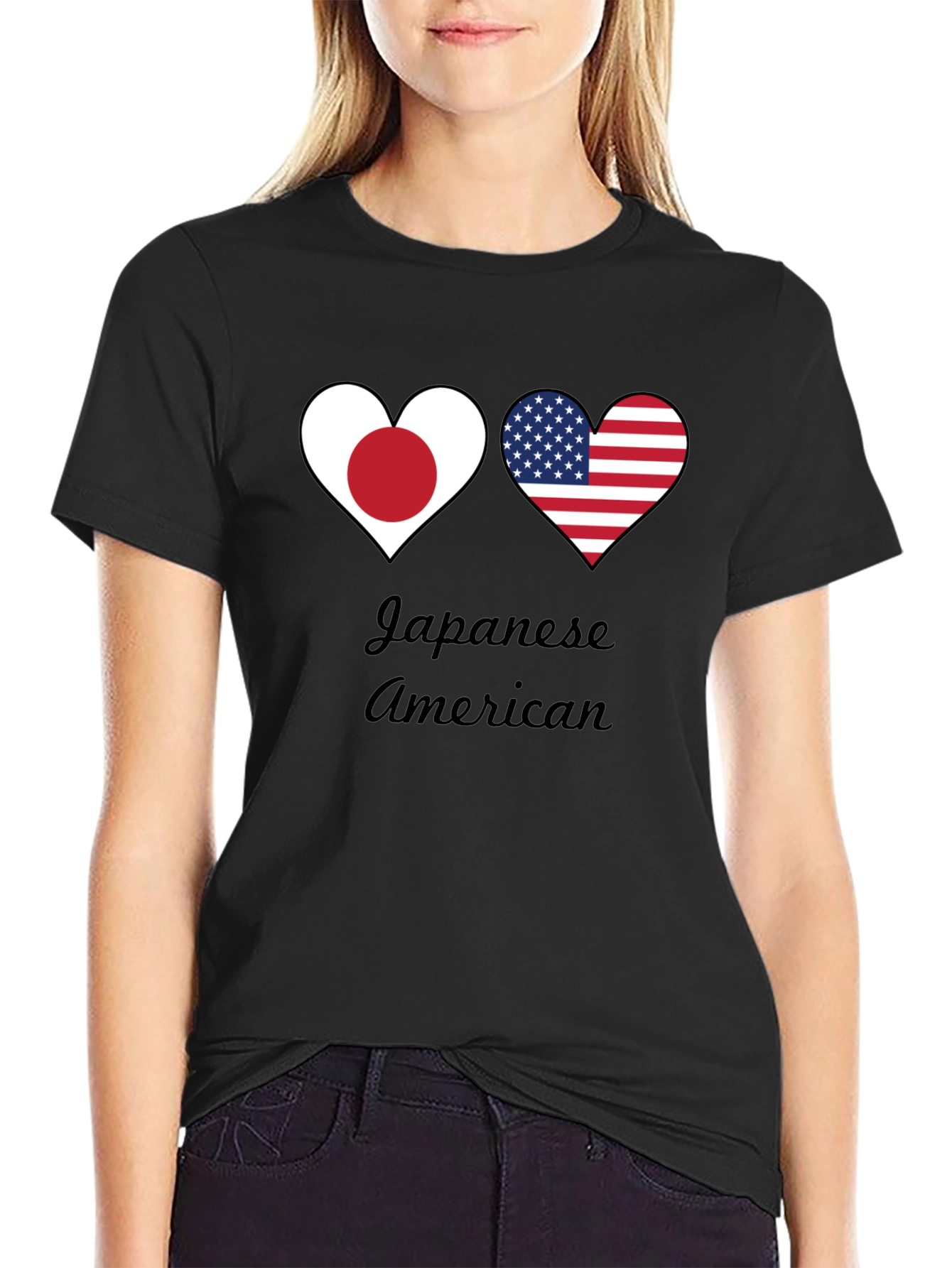 Japanese American Heart Flag T-Shirt