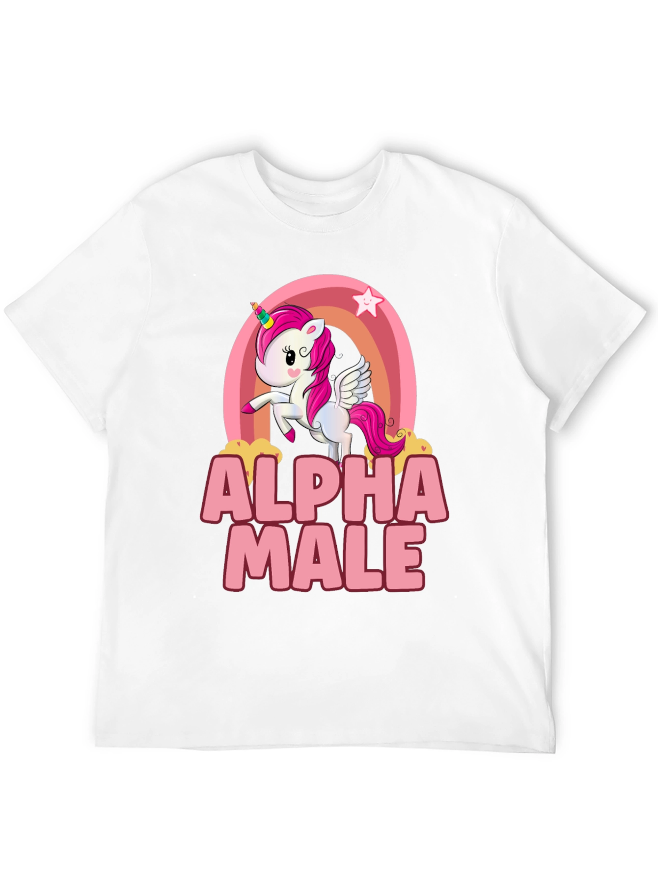 Alpha Male Unicorn Rainbow T-Shirt