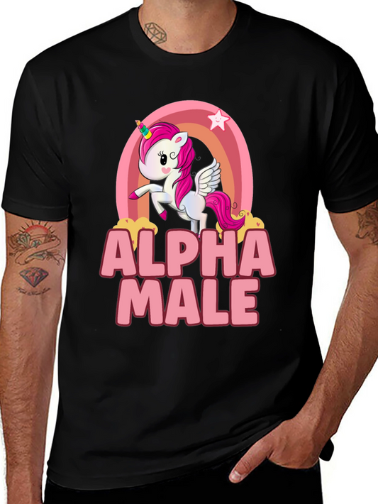 Alpha Male Unicorn Rainbow T-Shirt