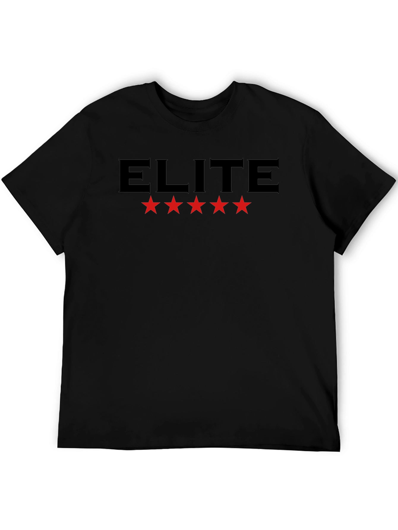 Elite Five Star Graphic T-Shirt - Black