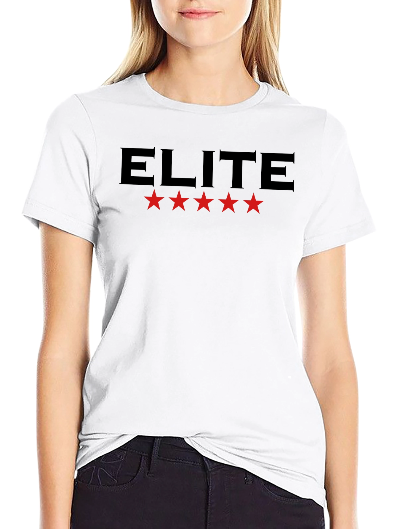 Elite Five Star Graphic T-Shirt - Black