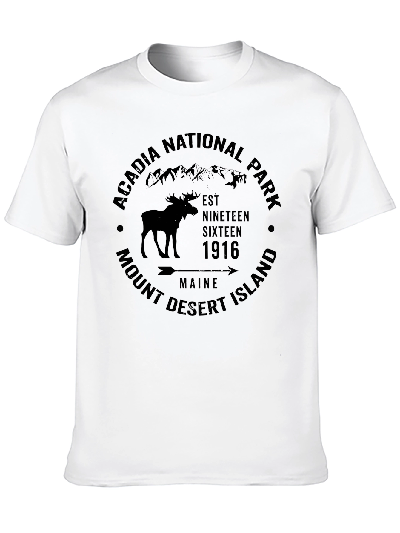 Acadia National Park Moose Graphic T-Shirt