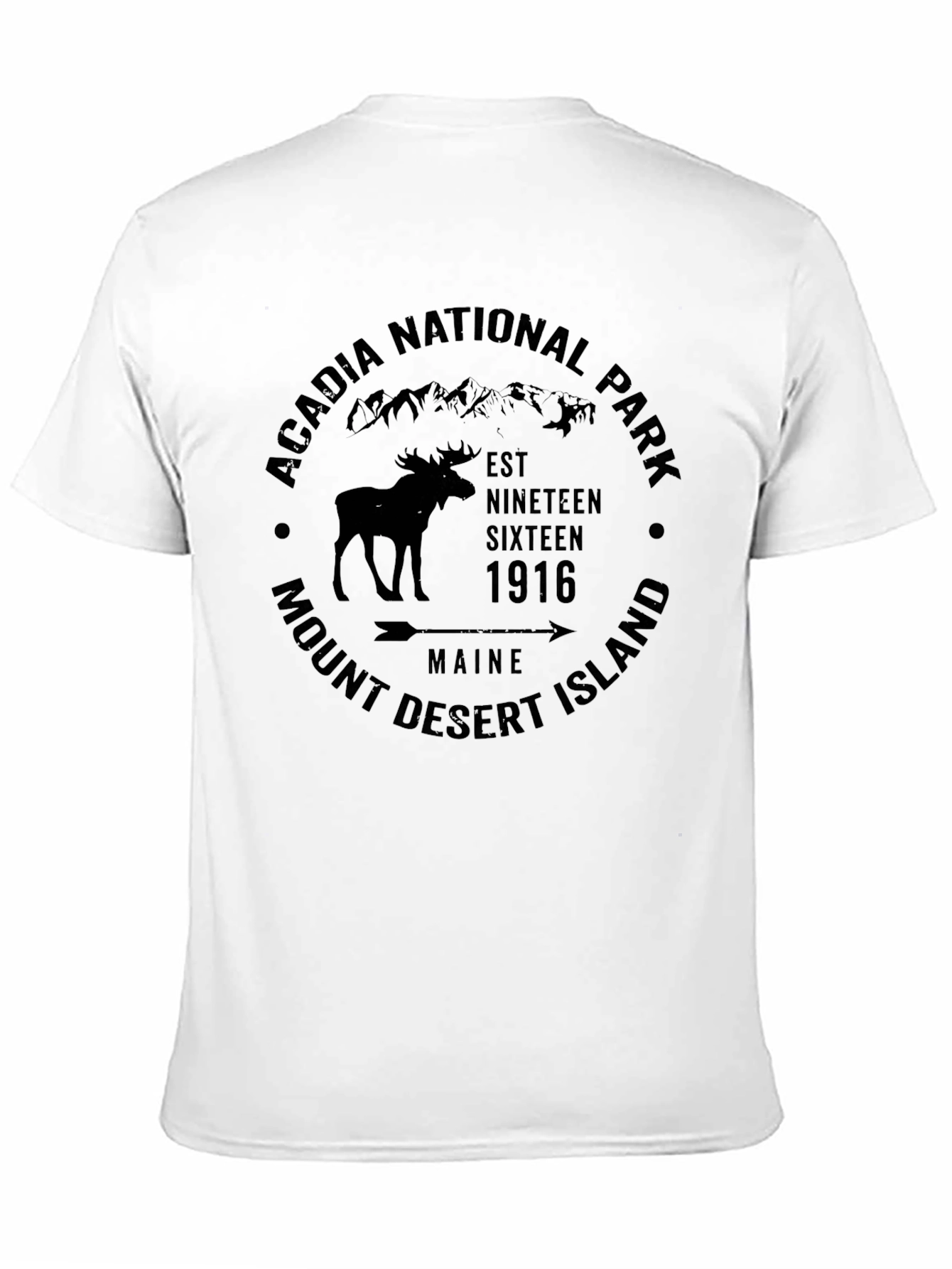 Acadia National Park Moose Graphic T-Shirt