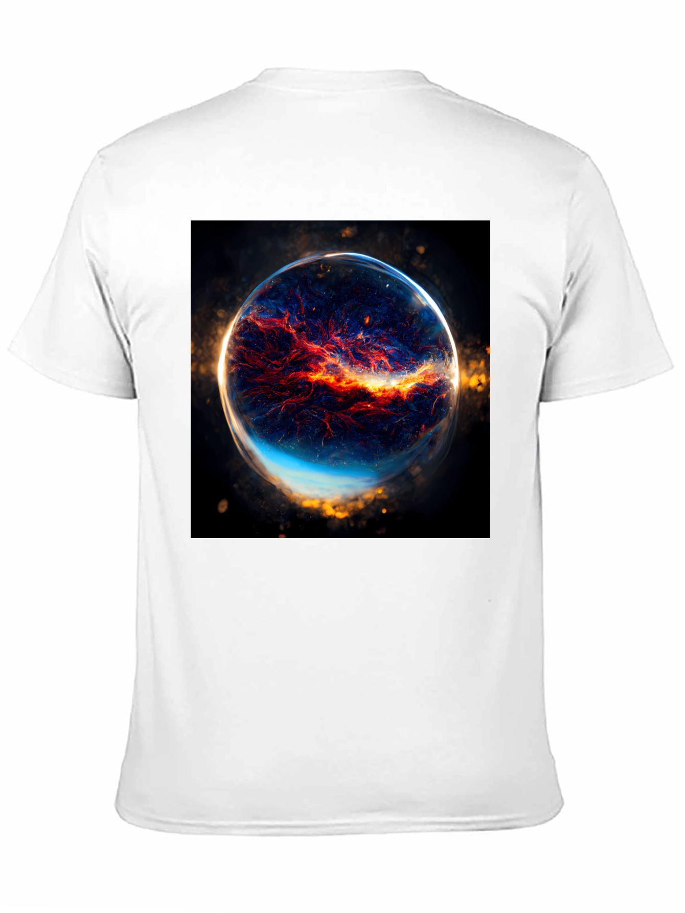 Nebula Sphere Graphic Black T-Shirt